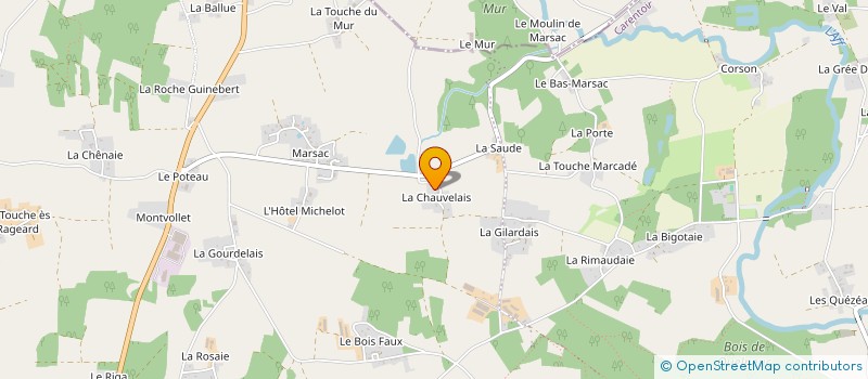 localisation de l'entreprise SCEA LECONTE DE LA CHAPELLERIE à CARENTOIR