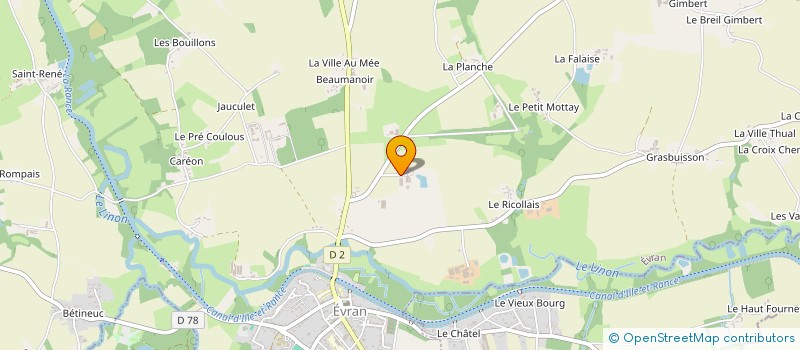 localisation de l'entreprise SCEA LECORVAISIER à EVRAN