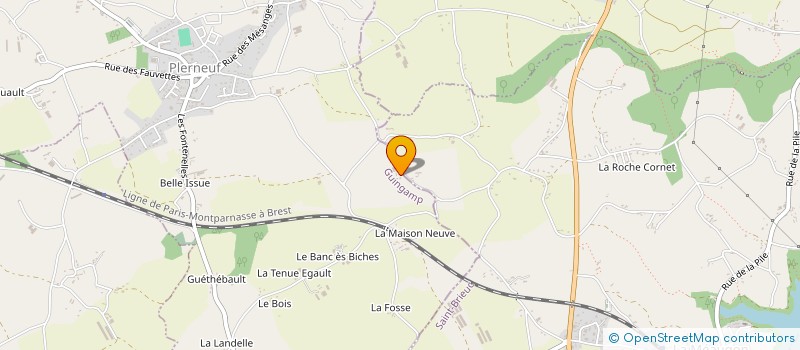 localisation de l'entreprise SCEA LEFRANC  PLERNEUF