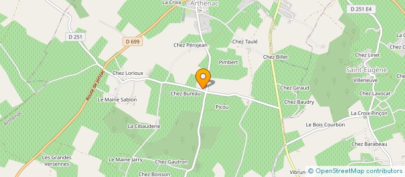 localisation de l'entreprise SCEA LES ALAMBICS à ARTHENAC