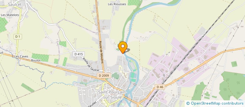localisation de l'entreprise SCEA LES AUBRELLES à SAINT-POURCAIN-SUR-SIOULE