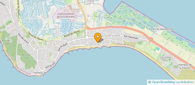 localisation de l'entreprise SCEA LES BARRES  LA GUERINIERE