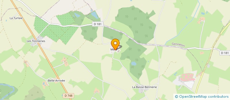 localisation de l'entreprise SCEA LES BATARDERIES à ARGENTONNAY