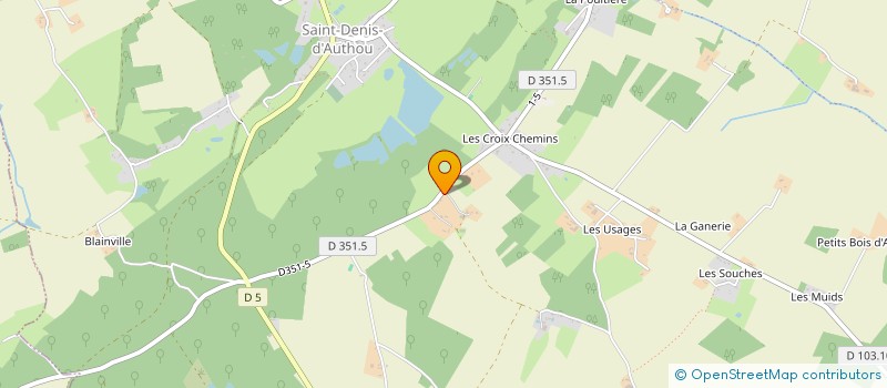 localisation de l'entreprise SCEA LES BORDES à SAINTIGNY