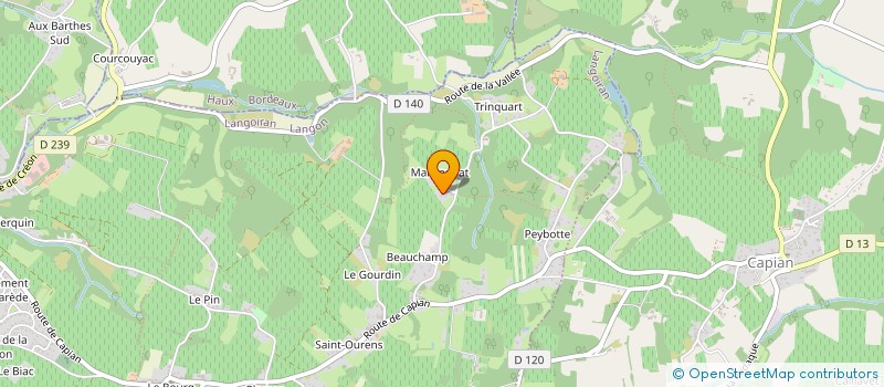 localisation de l'entreprise SCEA LES CARMELS  LANGOIRAN