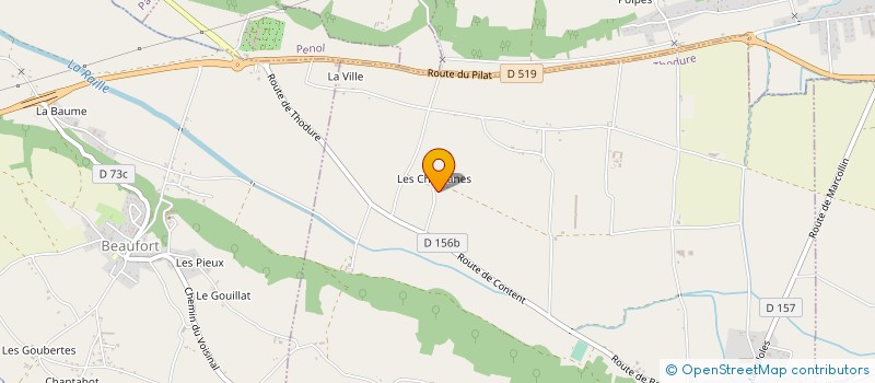 localisation de l'entreprise SCEA LES CHASSAGNES  THODURE