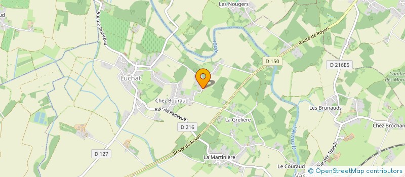 localisation de l'entreprise SCEA LES CHATAIGNIERS  LUCHAT