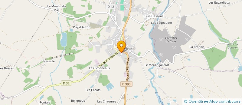 localisation de l'entreprise SCEA LES CHATAIGNIERS à CLUIS