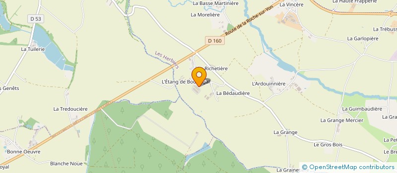 localisation de l'entreprise SCEA LES CHENES  LES HERBIERS