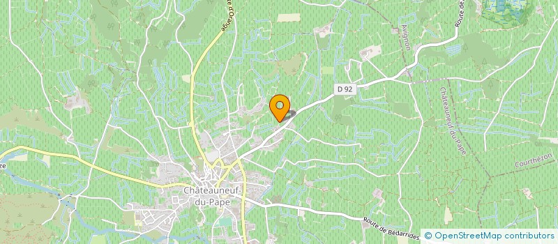 localisation de l'entreprise SCEA LES CLEFS D'OR  CHATEAUNEUF-DU-PAPE