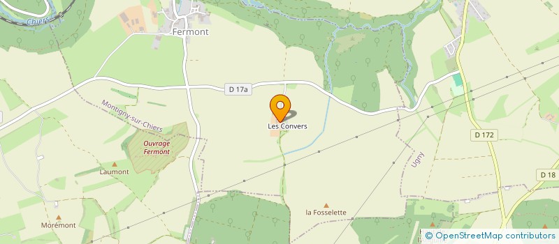 localisation de l'entreprise SCEA LES CONVERS  MONTIGNY-SUR-CHIERS