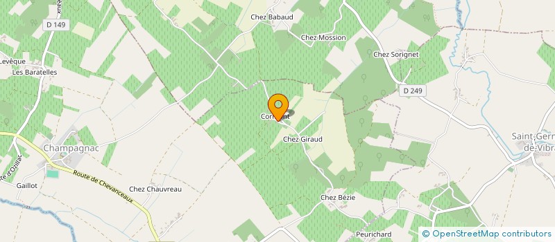 localisation de l'entreprise SCEA LES COTEAUX DE CORMONT à CHAMPAGNAC