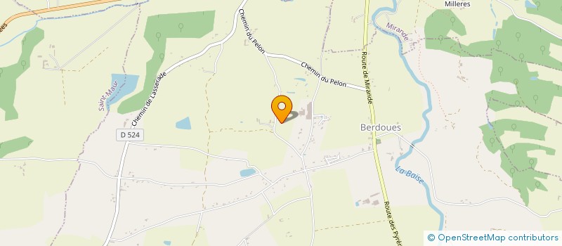 localisation de l'entreprise SCEA LES CRINIERES AU VENT  BERDOUES