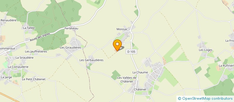 localisation de l'entreprise SCEA LES DEUX VALLONS à SAINT-VINCENT-LA-CHATRE