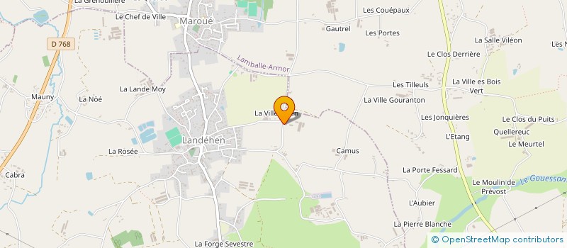 localisation de l'entreprise SCEA LES EBL à LANDEHEN
