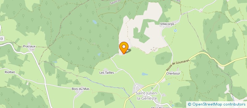 localisation de l'entreprise SCEA LES ETUBEIX  SAINT-JULIEN-LA-GENESTE