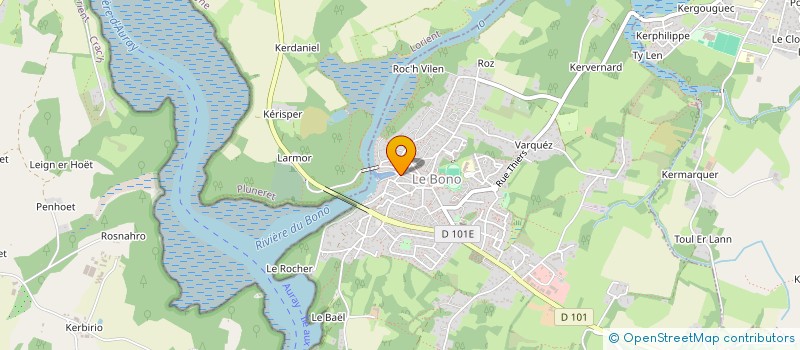 localisation de l'entreprise SCEA LES FLEURS DU GOLFE  LE BONO