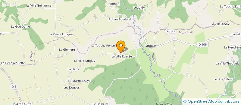 localisation de l'entreprise SCEA LES FRAICHES DES BOIS à COETLOGON