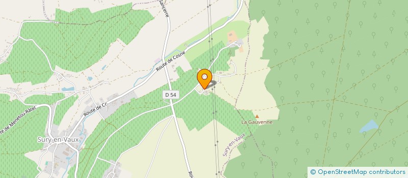 localisation de l'entreprise SCEA LES GROSSES PIERRES  SURY-EN-VAUX