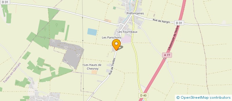 localisation de l'entreprise SCEA LES HAIES à PREFONTAINES