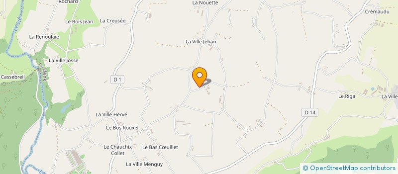 localisation de l'entreprise SCEA LES JARDINS D'ANNICK à LE MENE