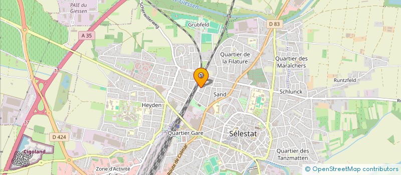 localisation de l'entreprise SCEA LES JARDINS KOBLOTH à SELESTAT