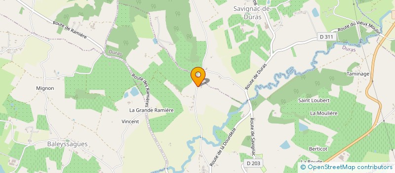 localisation de l'entreprise SCEA LES MARTINS  DURAS