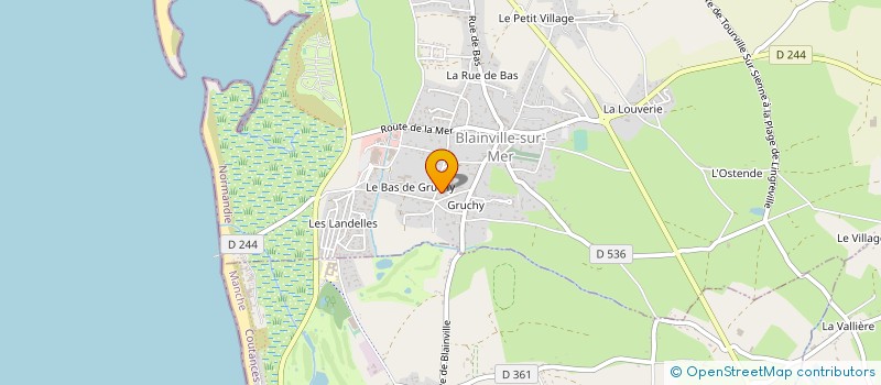 localisation de l'entreprise SCEA LES P'TITS MARINIERS à BLAINVILLE-SUR-MER