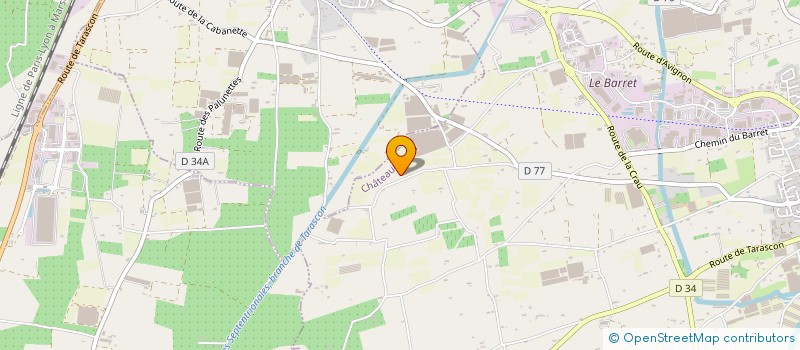 localisation de l'entreprise SCEA LES PEPINS DU NOYAU  CHATEAURENARD