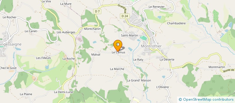 localisation de l'entreprise SCEA LES PERLES ROUGES DU POTHU à MONTROTTIER