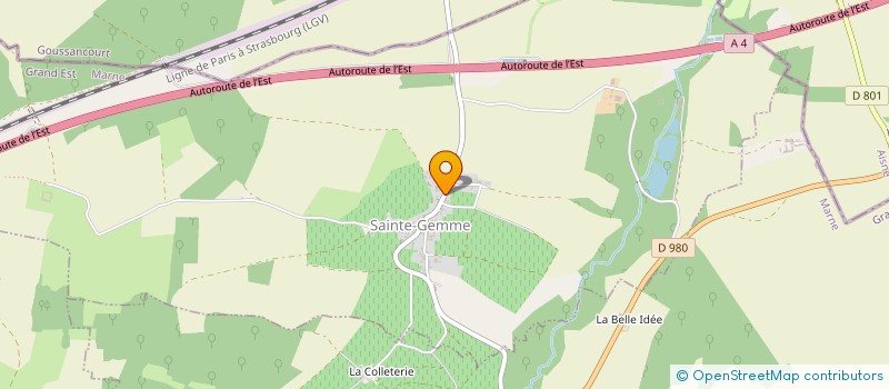 localisation de l'entreprise SCEA LES PETIT  SAINTE-GEMME