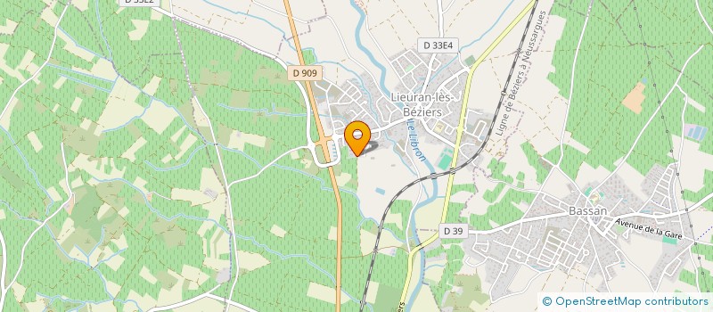 localisation de l'entreprise SCEA LES PEYRALLES  LIEURAN-LES-BEZIERS