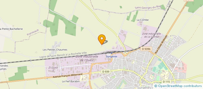 localisation de l'entreprise SCEA LES PIERRES PLATES à SURGERES