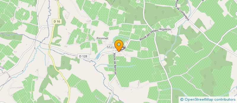 localisation de l'entreprise SCEA LES PINIERS  MASSUGAS