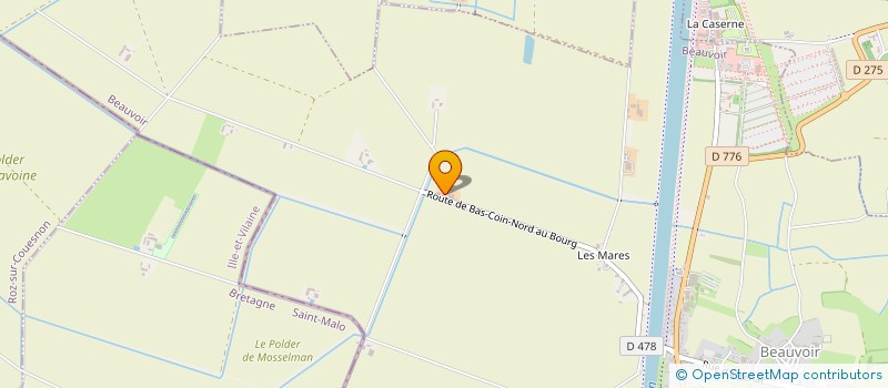 localisation de l'entreprise SCEA LES POLDERS  BEAUVOIR