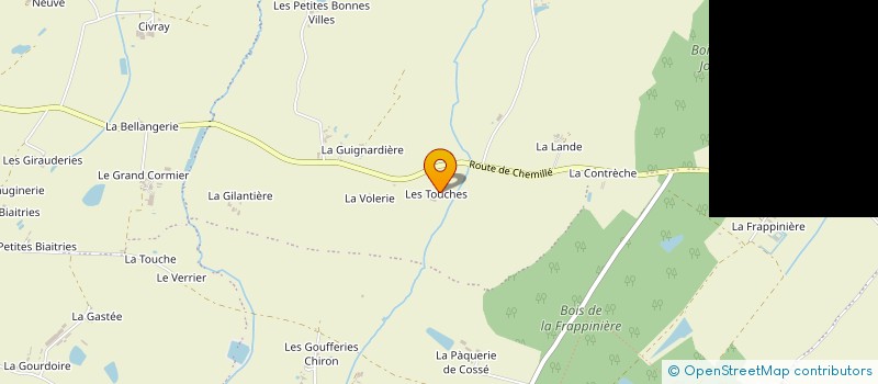 localisation de l'entreprise SCEA LES POUSSINIERES à CHEMILLE-EN-ANJOU