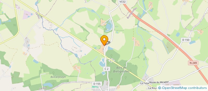 localisation de l'entreprise SCEA LES ROBLINS à BRETIGNOLLES