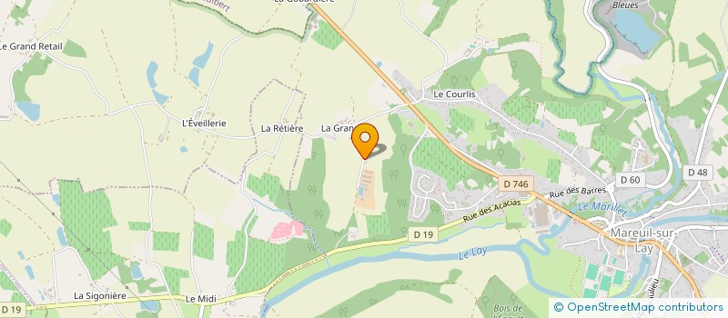 localisation de l'entreprise SCEA LES ROCHERS à MAREUIL-SUR-LAY-DISSAIS