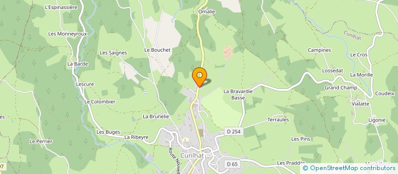 localisation de l'entreprise SCEA LES RONCES à CUNLHAT
