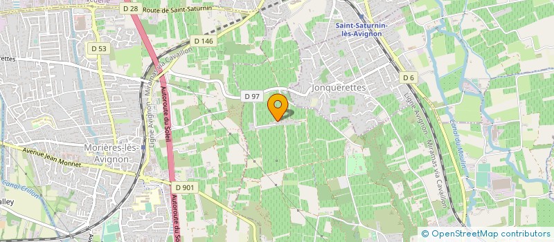 localisation de l'entreprise SCEA LES SAUMANES  CHATEAUNEUF-DE-GADAGNE