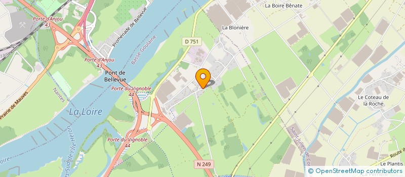 localisation de l'entreprise SCEA LES SERRES DE GOULAINE à BASSE-GOULAINE
