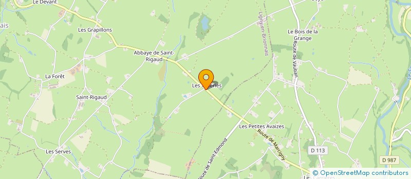 localisation de l'entreprise SCEA LES TUILERIES  LIGNY-EN-BRIONNAIS