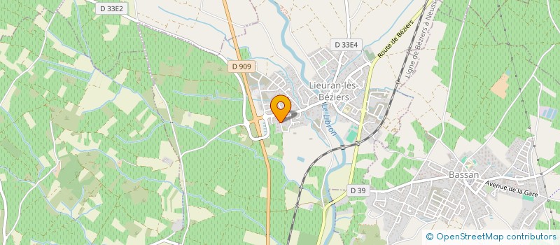 localisation de l'entreprise SCEA LES VALQUIERES à LIEURAN-LES-BEZIERS
