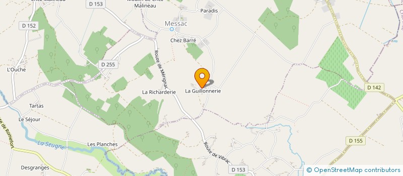 localisation de l'entreprise SCEA LES VARENNES  MESSAC