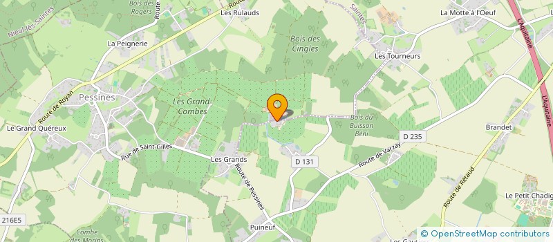 localisation de l'entreprise SCEA LES VERGERS CHAILLOU à SAINTES