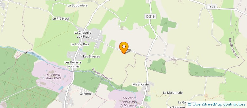 localisation de l'entreprise SCEA LES VERGERS DE LA MESNARDIERE à SEGRE-EN-ANJOU BLEU