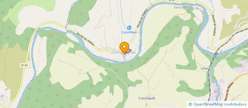 localisation de l'entreprise SCEA LES VERGERS DE MILLAU  COMPREGNAC