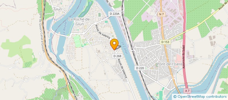 localisation de l'entreprise SCEA LES VERGERS DES SABLES  LA ROCHE-DE-GLUN