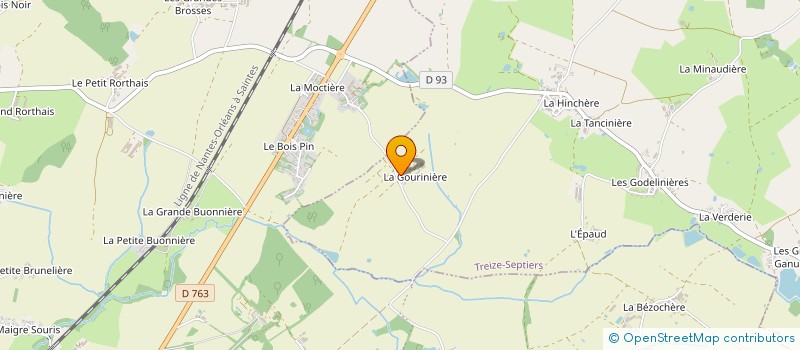 localisation de l'entreprise SCEA LES VOLAILLES DE LA GOURINIERE à TREIZE-SEPTIERS