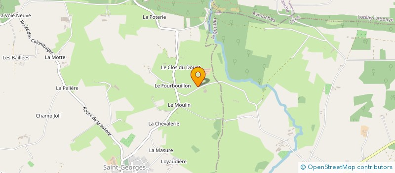 localisation de l'entreprise SCEA LESERGENT SAMUEL  SAINT-GEORGES-DE-ROUELLEY